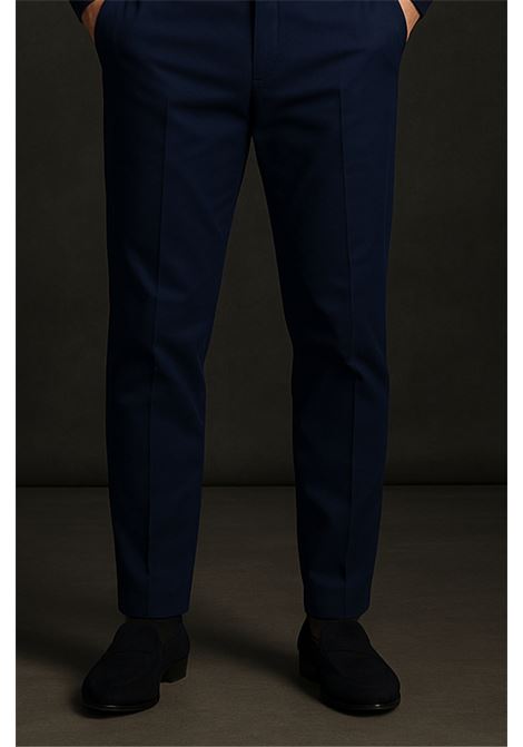 PT Torino Mens Cotton Trousers Navy  Dieci Fit Model PT TORINO |  | COASX0Z00FWD0360